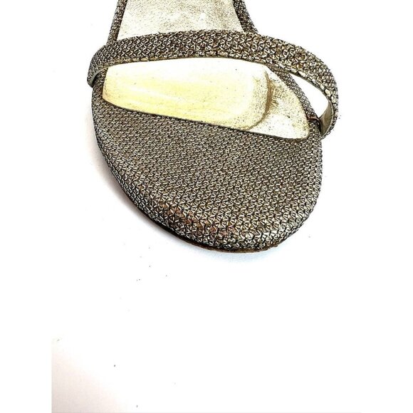 STUART WEITZMAN Platform Sandal Glitter Heel 6.5 - Picture 6 of 12